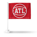 Atlanta Hawks Secondary Car Flag (White Pole)