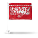Red Wings : 11 Time Stanley Cup Champs  Car Flag