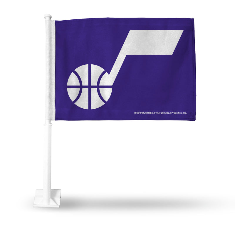 Utah Jazz Car Flag (White Pole)