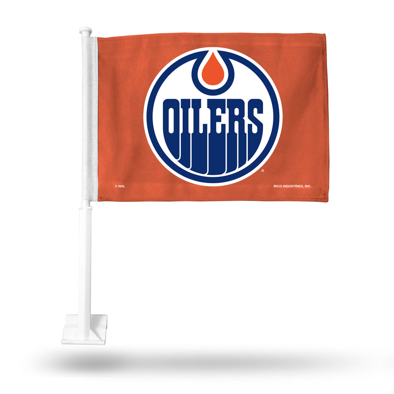 Edmonton Oilers Orange Car Flag