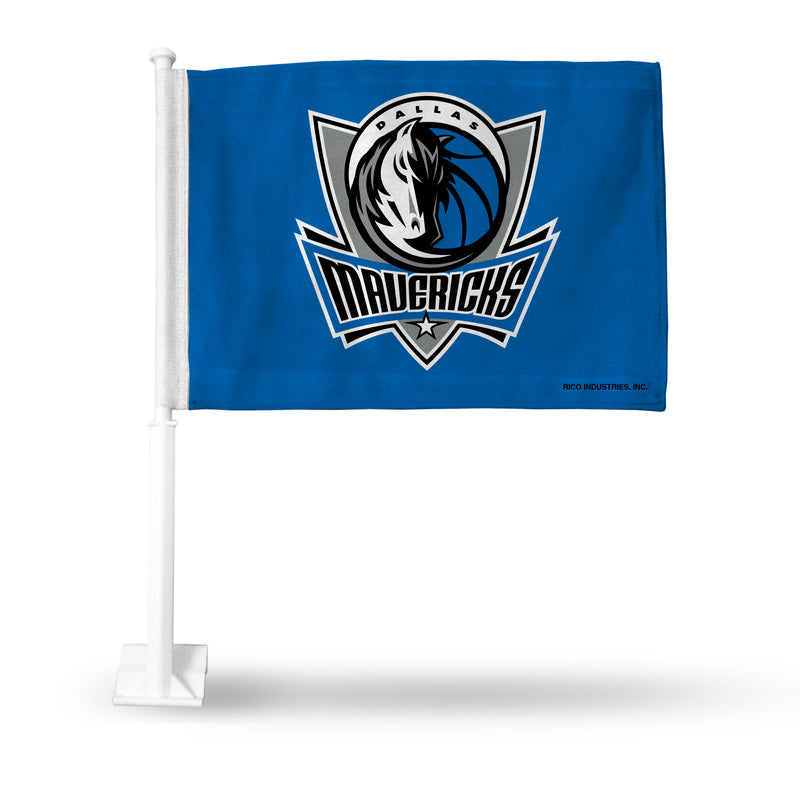 Dallas Mavericks Blue Car Flag (White Pole)