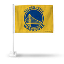 Warriors Car Flag - Yellow