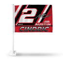 Austin Cindric Car Flag (White Pole)