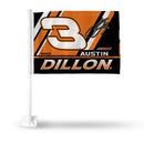 Austin Dillon Number and Signature Design Car Flag - White Pole