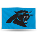 NFL Carolina Panthers 3' x 5' Classic Banner Flag - Single Sided - Indoor or Outdoor - Home Décor By Rico Industries