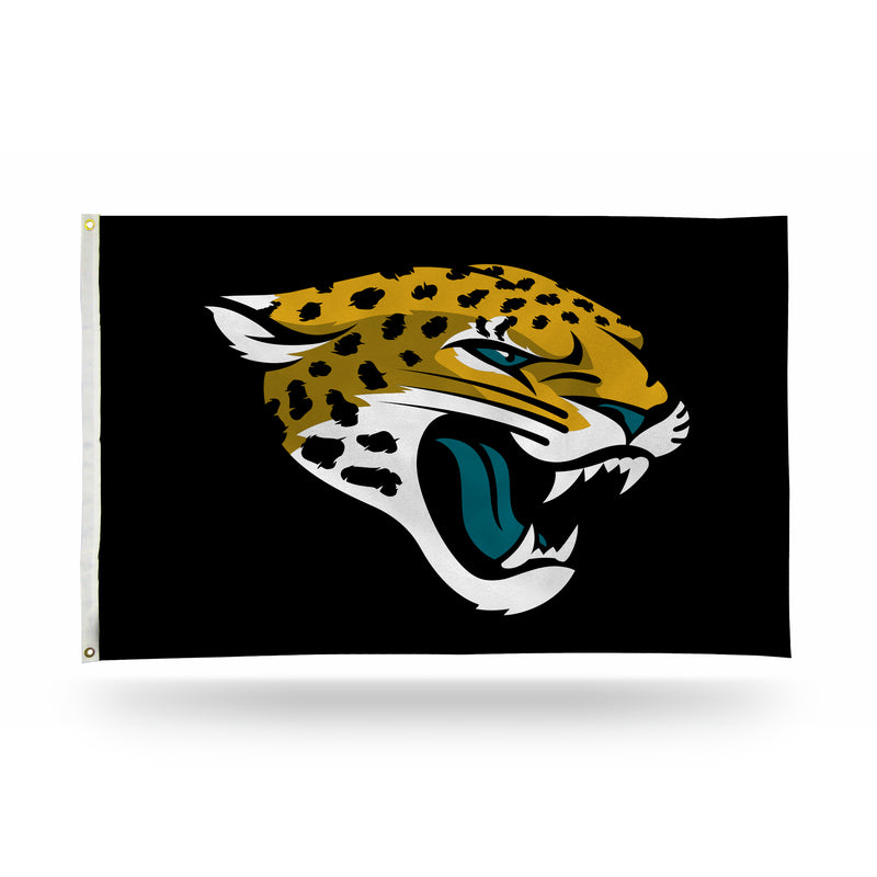 NFL Jacksonville Jaguars 3' x 5' Classic Banner Flag - Single Sided - Indoor or Outdoor - Home Décor By Rico Industries