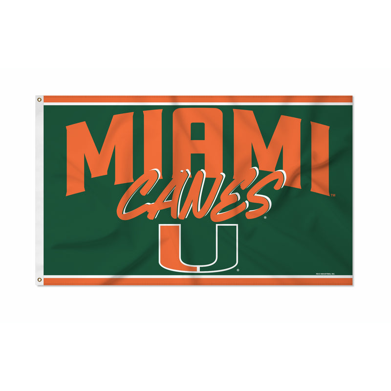 Miami Unviersity Script Banner Flag