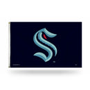 NHL Seattle Kraken 3' x 5' Classic Banner Flag - Single Sided - Indoor or Outdoor - Home Décor By Rico Industries