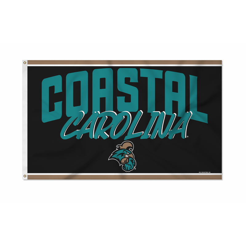 Coastal Carolina Script Banner Flag