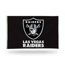 NFL Las Vegas Raiders 3' x 5' Banner Flag - Single Sided - Indoor or Outdoor - Home Décor By Rico Industries