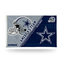 Dallas Cowboys Team Slogan Dual Logo Split Design Banner Flag - America's Team