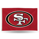 NFL San Francisco 49ers 3' x 5' Classic Banner Flag - Single Sided - Indoor or Outdoor - Home Décor By Rico Industries