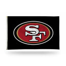Sf 49Ers Black Banner Flag (3X5)