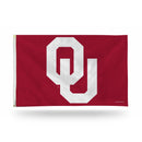 NCAA Oklahoma Sooners 3' x 5' Classic Banner Flag - Single Sided - Indoor or Outdoor - Home Décor By Rico Industries