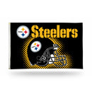 Pittsburgh Steelers Helmet Banner Flag (3X5)