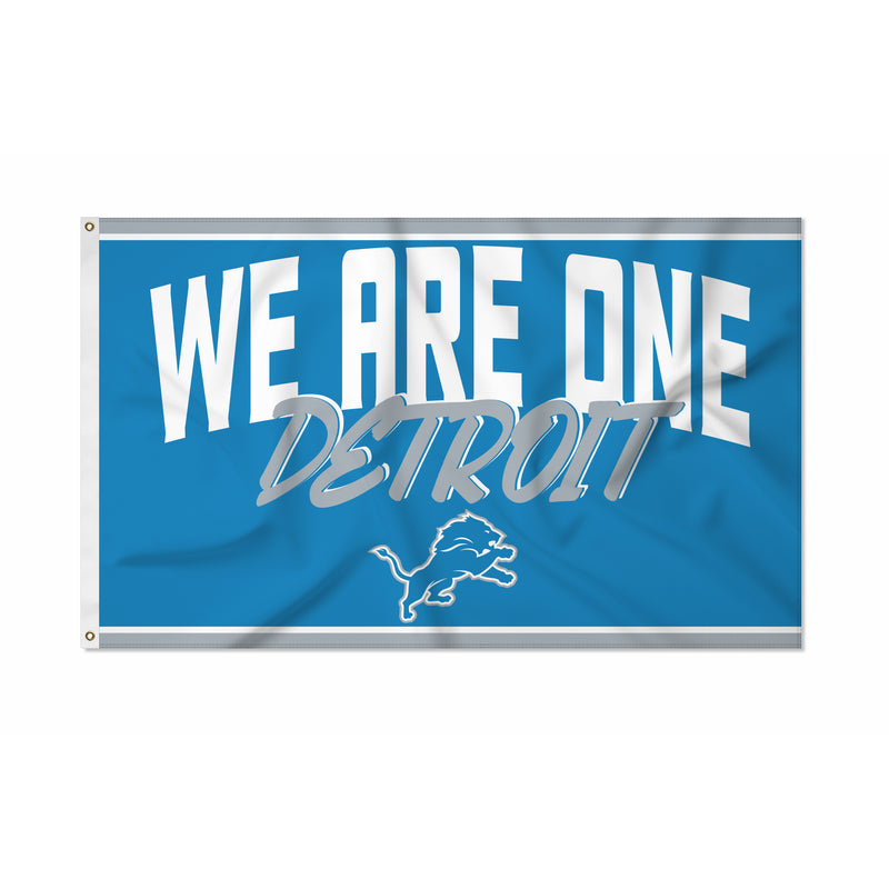 Lions Script Banner Flag