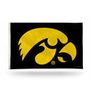 NCAA Iowa Hawkeyes 3' x 5' Classic Banner Flag - Single Sided - Indoor or Outdoor - Home Décor By Rico Industries