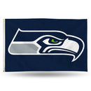 NFL Seattle Seahawks 3' x 5' Classic Banner Flag - Single Sided - Indoor or Outdoor - Home Décor By Rico Industries