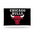 NBA Chicago Bulls 3' x 5' Classic Banner Flag - Single Sided - Indoor or Outdoor - Home Décor By Rico Industries