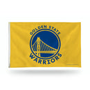 NBA Golden State Warriors 3' x 5' Classic Banner Flag - Single Sided - Indoor or Outdoor - Home Décor By Rico Industries
