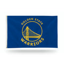 NBA Golden State Warriors 3' x 5' Classic Banner Flag - Single Sided - Indoor or Outdoor - Home Décor By Rico Industries