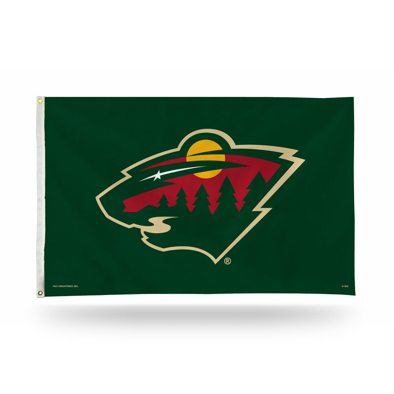 NHL Minnesota Wild 3' x 5' Classic Banner Flag - Single Sided - Indoor or Outdoor - Home Décor By Rico Industries