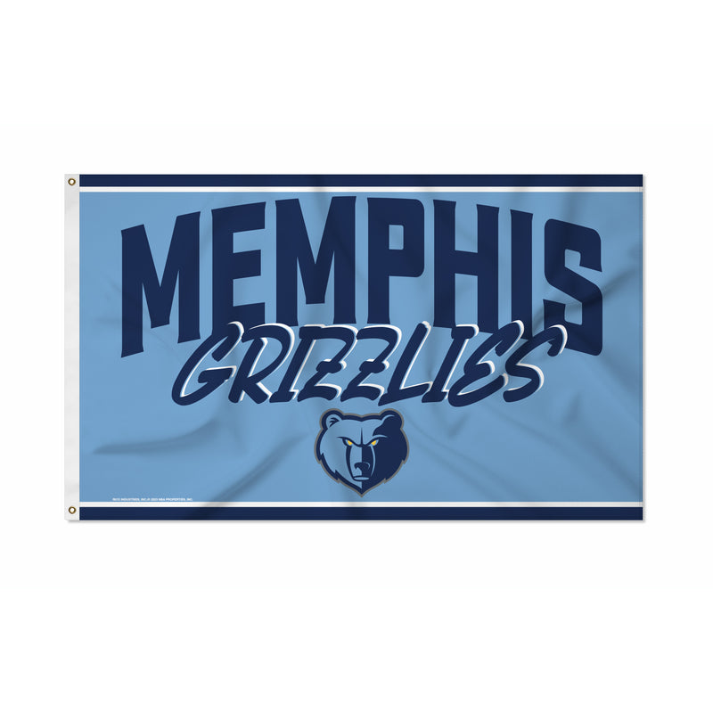 Grizzlies Script Banner Flag