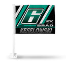 Brad Keselowski Car Flag (White Pole)