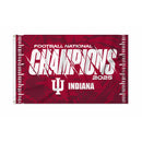 Indiana University 2026 Football National Champions Banner Flag