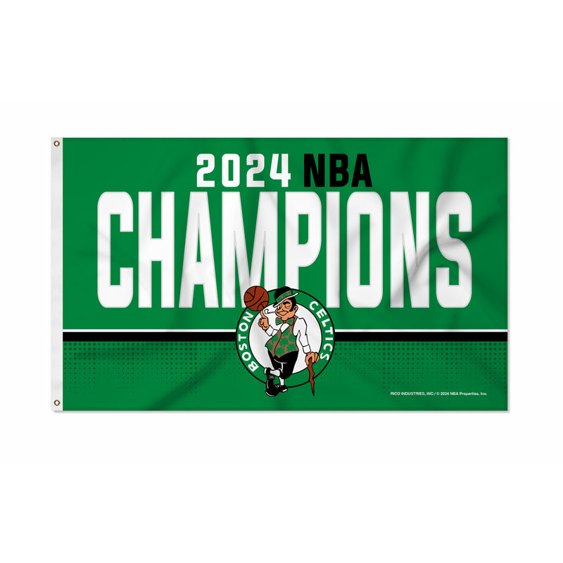 Boston Celtics 2024 NBA Champions Banner Flag