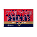 Florida Panthers 2025 Stanley Cup Champions 3X5 Banner Flag (Domestic)