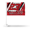 Bubba Wallace Car Flag (White Pole)