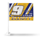 Chase Elliott Car Flag (White Pole)