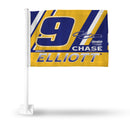 Chase Elliott Number and Signature Design Car Flag - White Pole