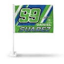 Daniel Suarez Car Flag (White Pole)