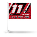 Denny Hamlin Car Flag (White Pole)