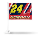 Jeff Gordon Legacy Car Flag - White Pole