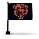 Chicago Bears Car Flag - Black Pole