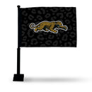 Jaguars Prowler Logo Black Leopard Print Background Car Flag On Black Pole