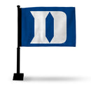 Duke Blue Devils Primary Logo Car Flag (Black Pole)