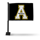 Appalachian State Primary Logo Black Car Flag - Black Pole