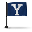 Yale Bulldogs Car Flag (Black Pole)