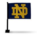 Notre Dame Fighting Irish Car Flag - Black Pole