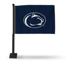 Penn State Nittany Lions Car Flag (Black Pole)
