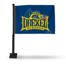 Drexel Dragons Primary Logo Car Flag - Black Pole