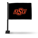 Oklahoma State Cowboys Car Flag (Black Pole)