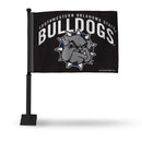 NCAA Southwestern Oklahoma State  Bulldogs Double Sided Car Flag -  16" x 19" - Strong Black Pole that Hooks Onto Car/Truck/Automobile By Rico Industries