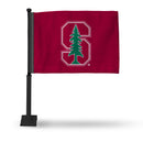 Stanford Cardinal Car Flag (Black Pole)