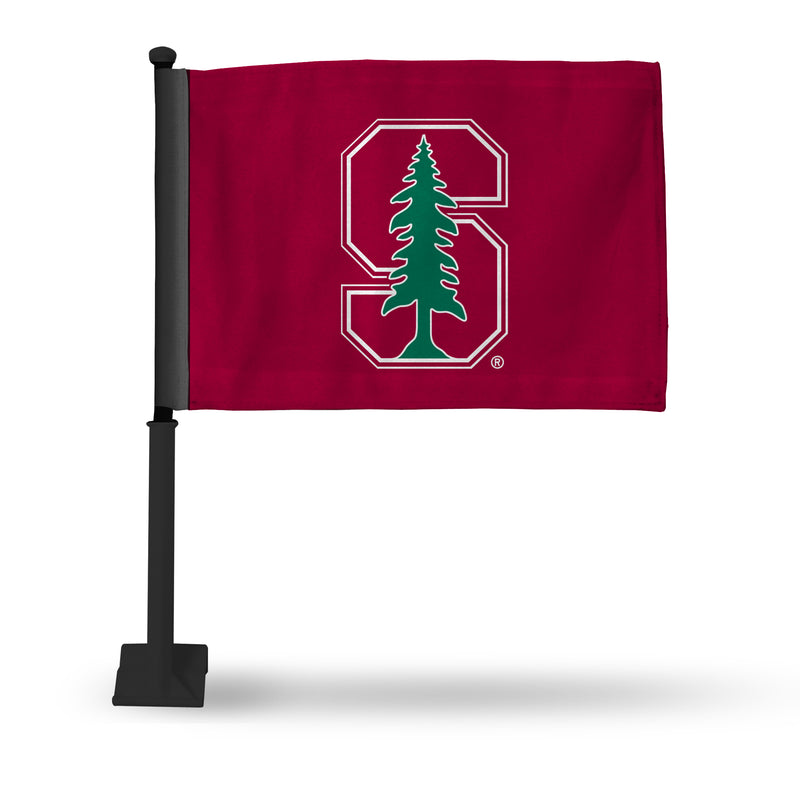 Stanford Cardinal Car Flag (Black Pole)