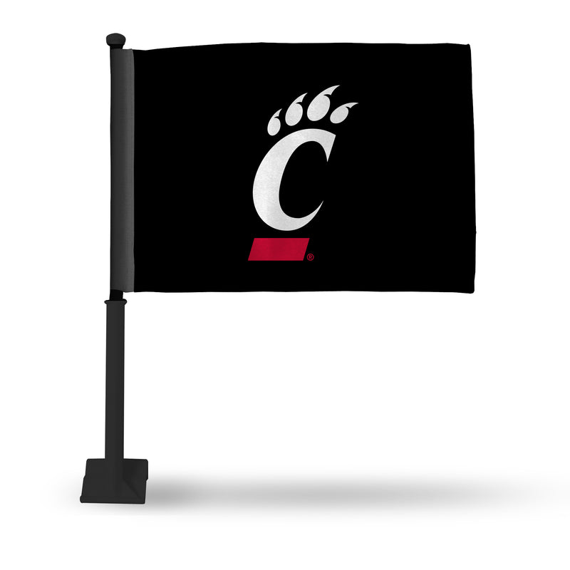 Cincinnati Bearcats Car Flag (Black Pole)